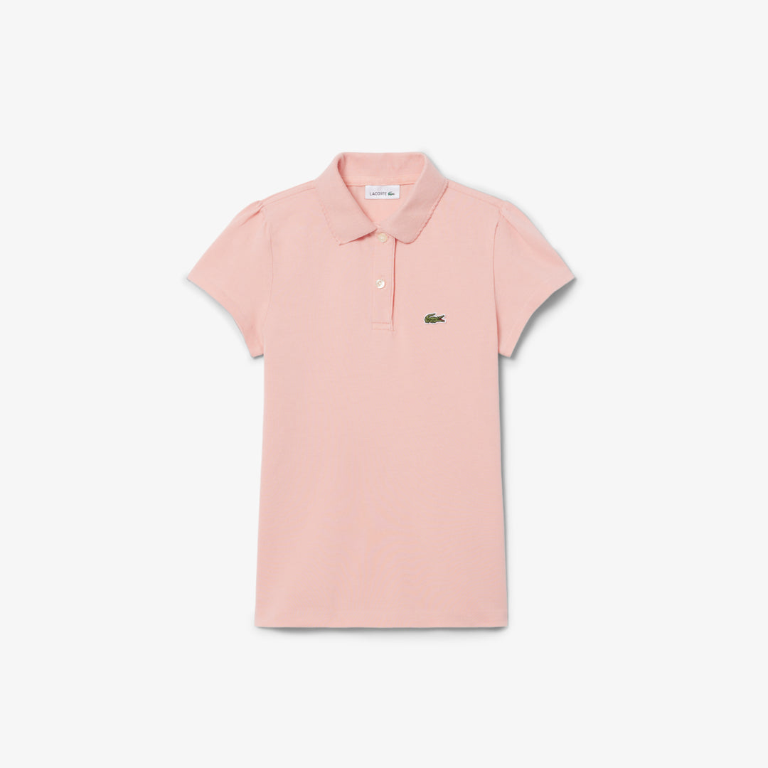 Scalloped Collar Piqué Polo Shirt - PJ0953