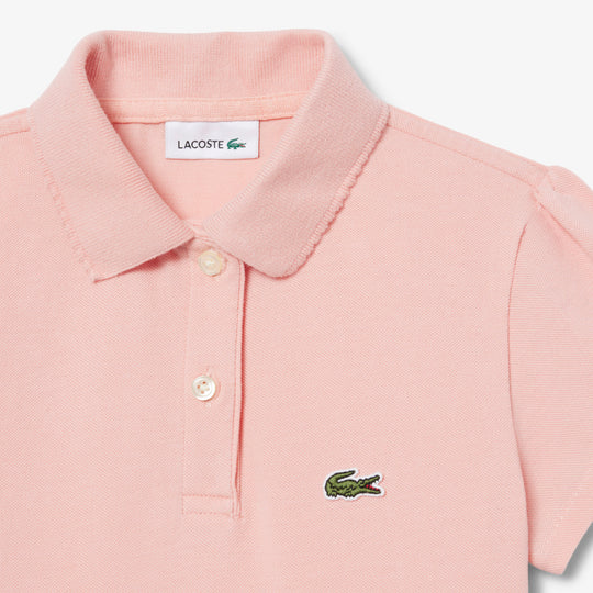 Scalloped Collar Piqué Polo Shirt - PJ0953