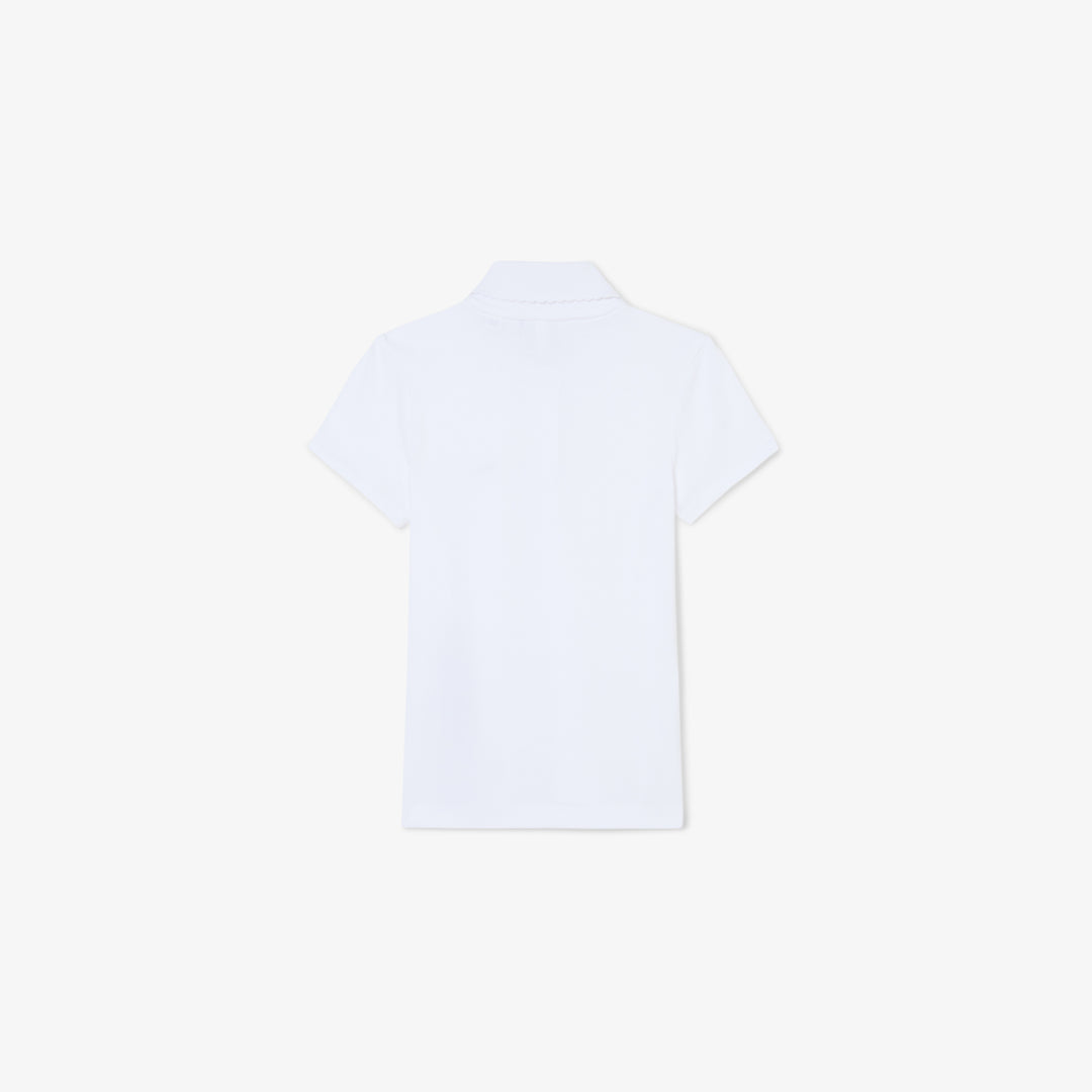 Scalloped Collar Piqué Polo Shirt - PJ0968