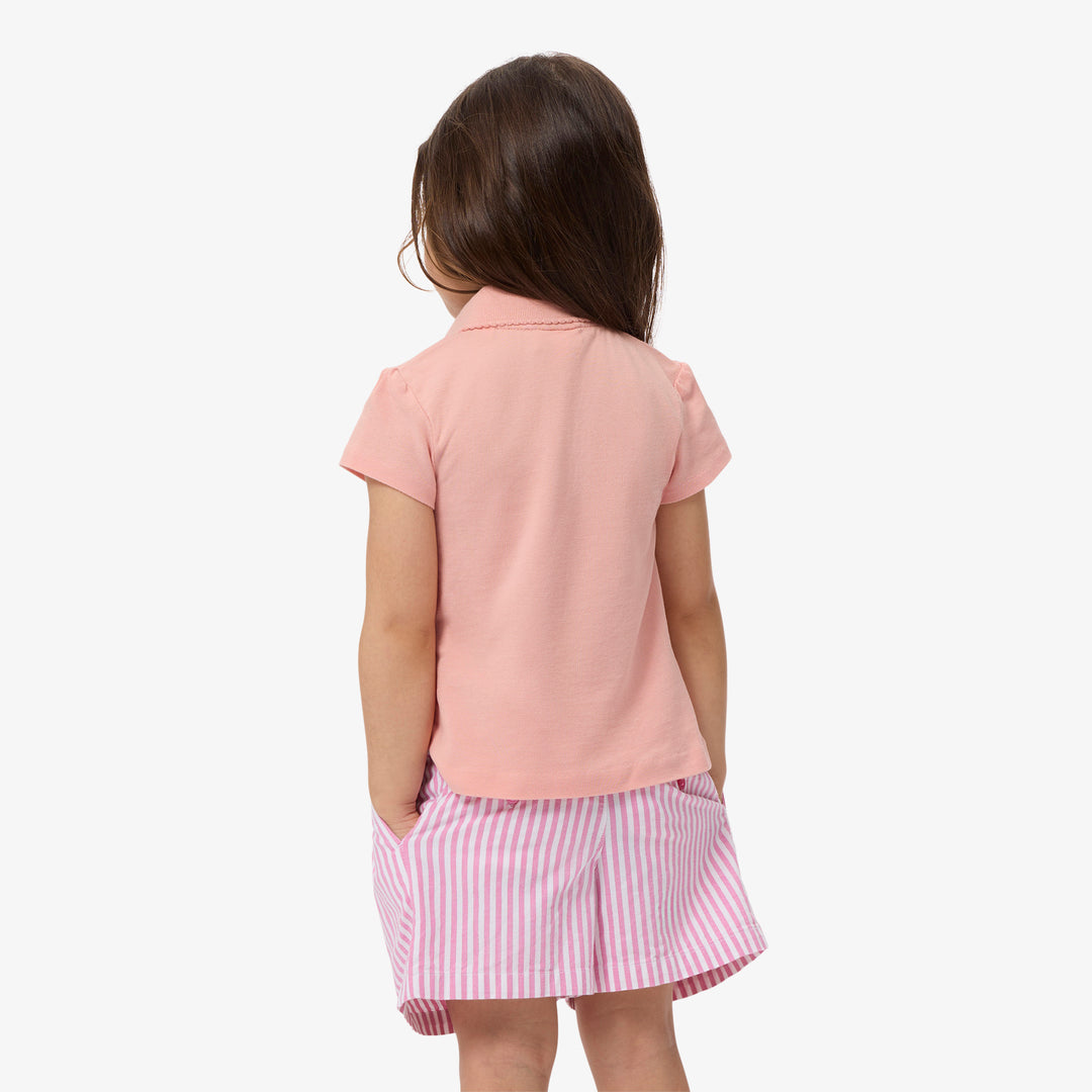 Scalloped Collar Piqué Polo Shirt - PJ0968