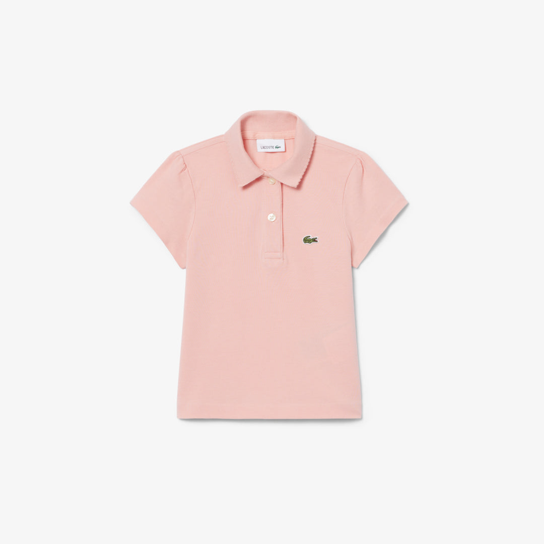Scalloped Collar Piqué Polo Shirt - PJ0968