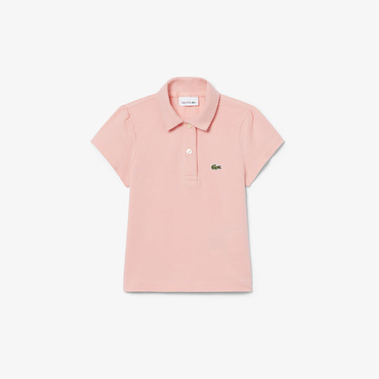 Scalloped Collar Piqué Polo Shirt - PJ0968