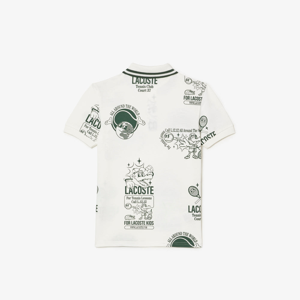 Graphic Print Cotton Polo Shirt - PJ1250