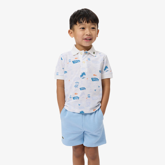 Mini Piqué Printed Polo Shirt - PJ6658