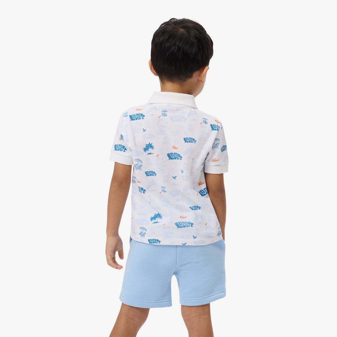 Mini Piqué Printed Polo Shirt - PJ6658