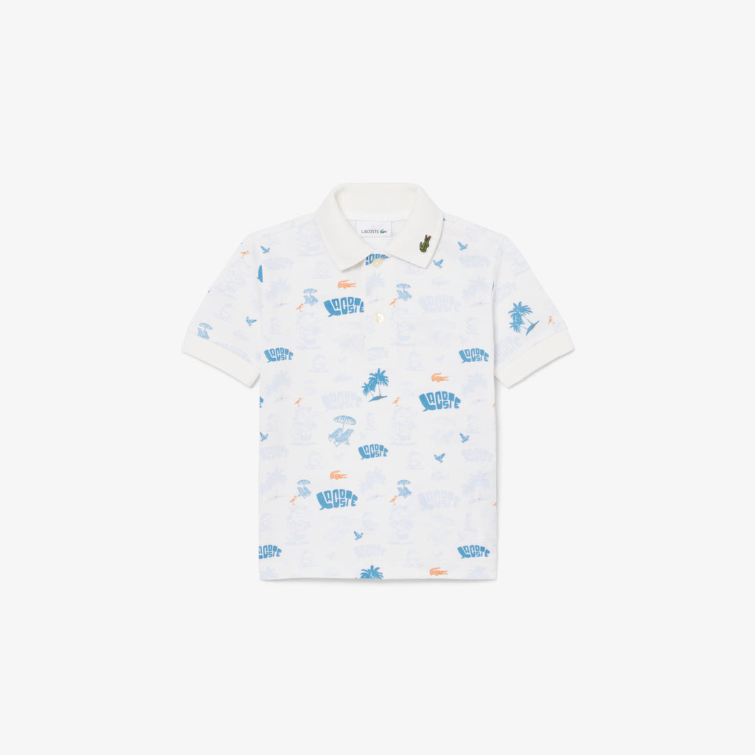 Mini Piqué Printed Polo Shirt - PJ6658