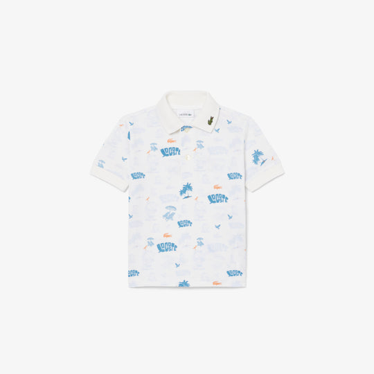 Mini Piqué Printed Polo Shirt - PJ6658