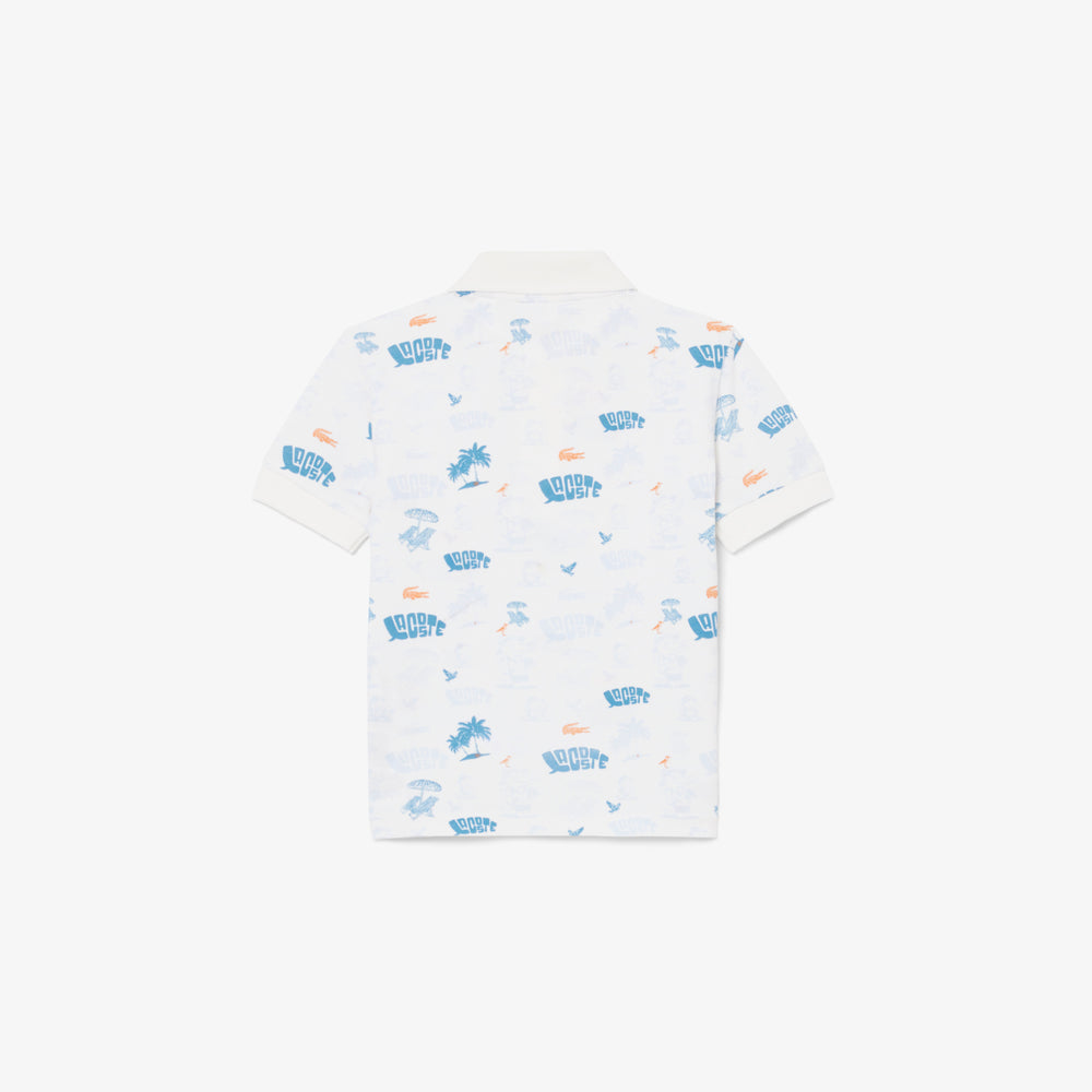 Mini Piqué Printed Polo Shirt - PJ6658