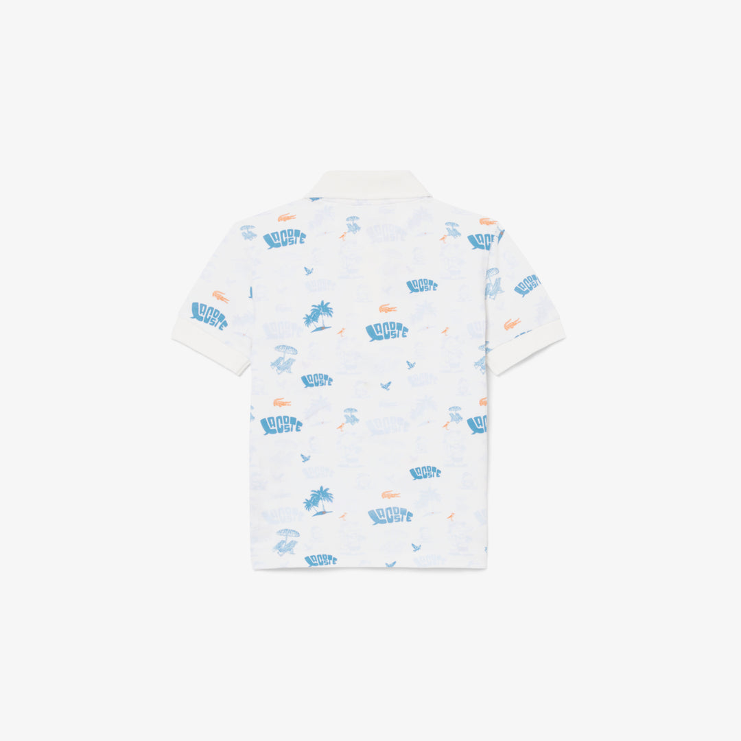 Mini Piqué Printed Polo Shirt - PJ6658
