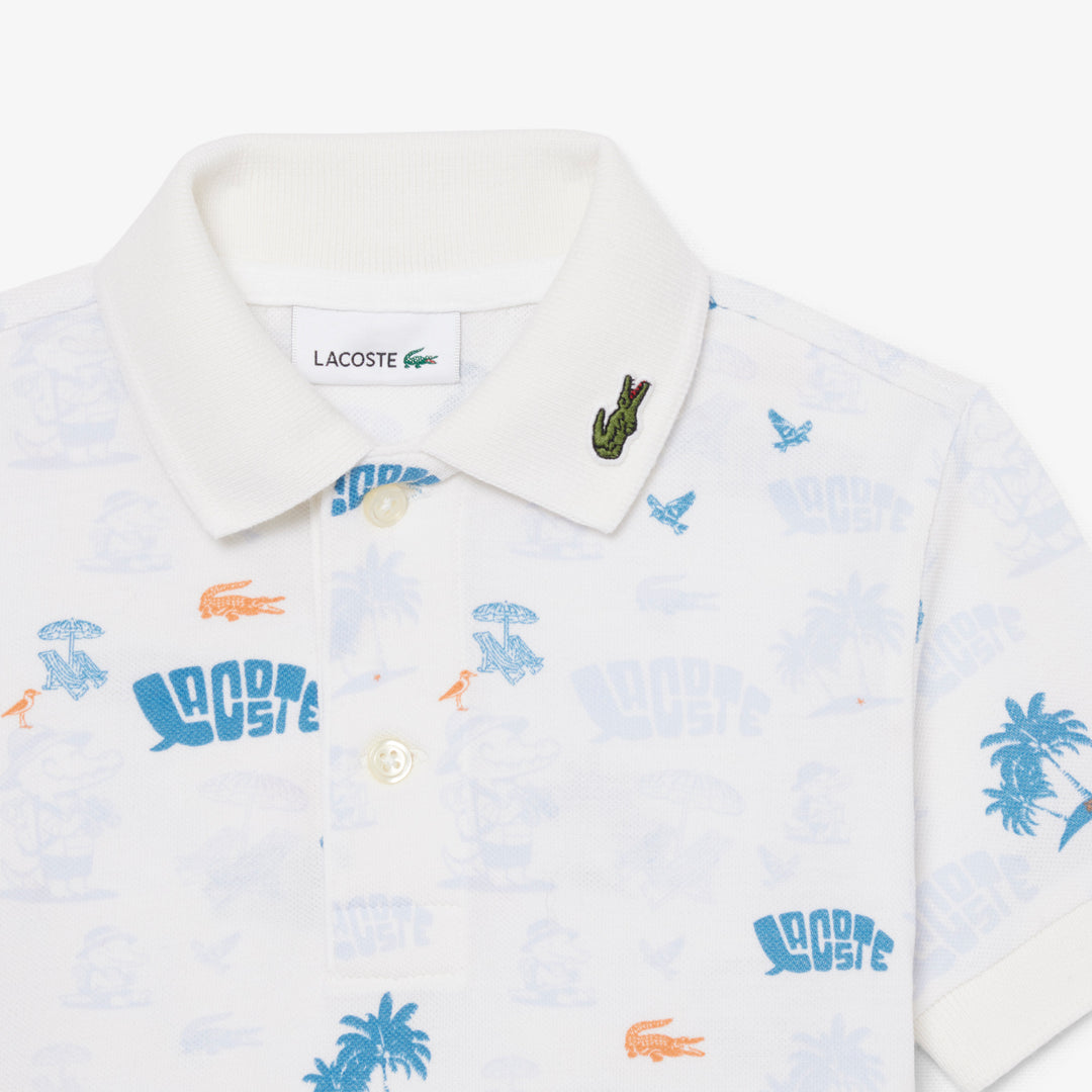 Mini Piqué Printed Polo Shirt - PJ6658