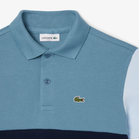 Colour-Block Petit Pique Polo Shirt - PJ8427