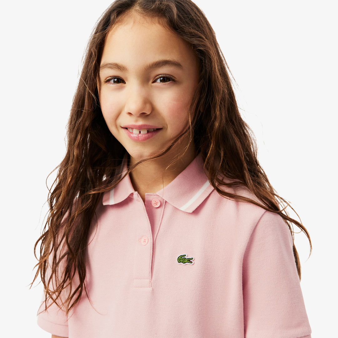Pleat Back Petit Pique Polo Shirt - PJ8439