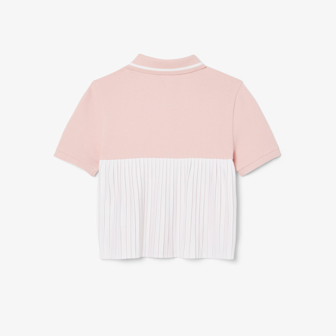 Pleat Back Petit Pique Polo Shirt - PJ8439