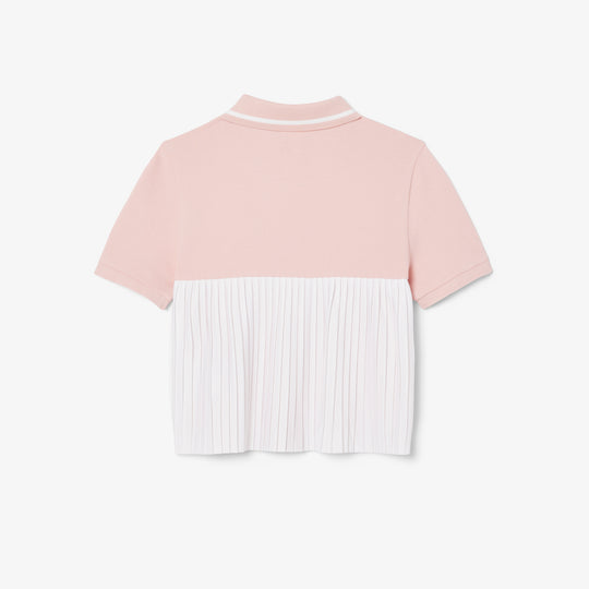 Pleat Back Petit Pique Polo Shirt - PJ8439