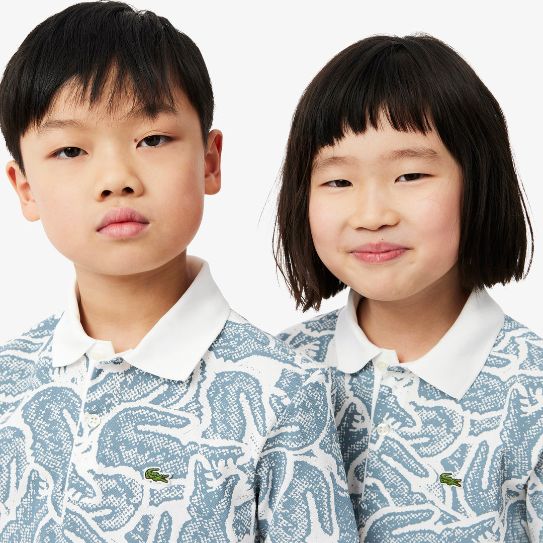 Petit Pique Print Polo Shirt - PJ8466