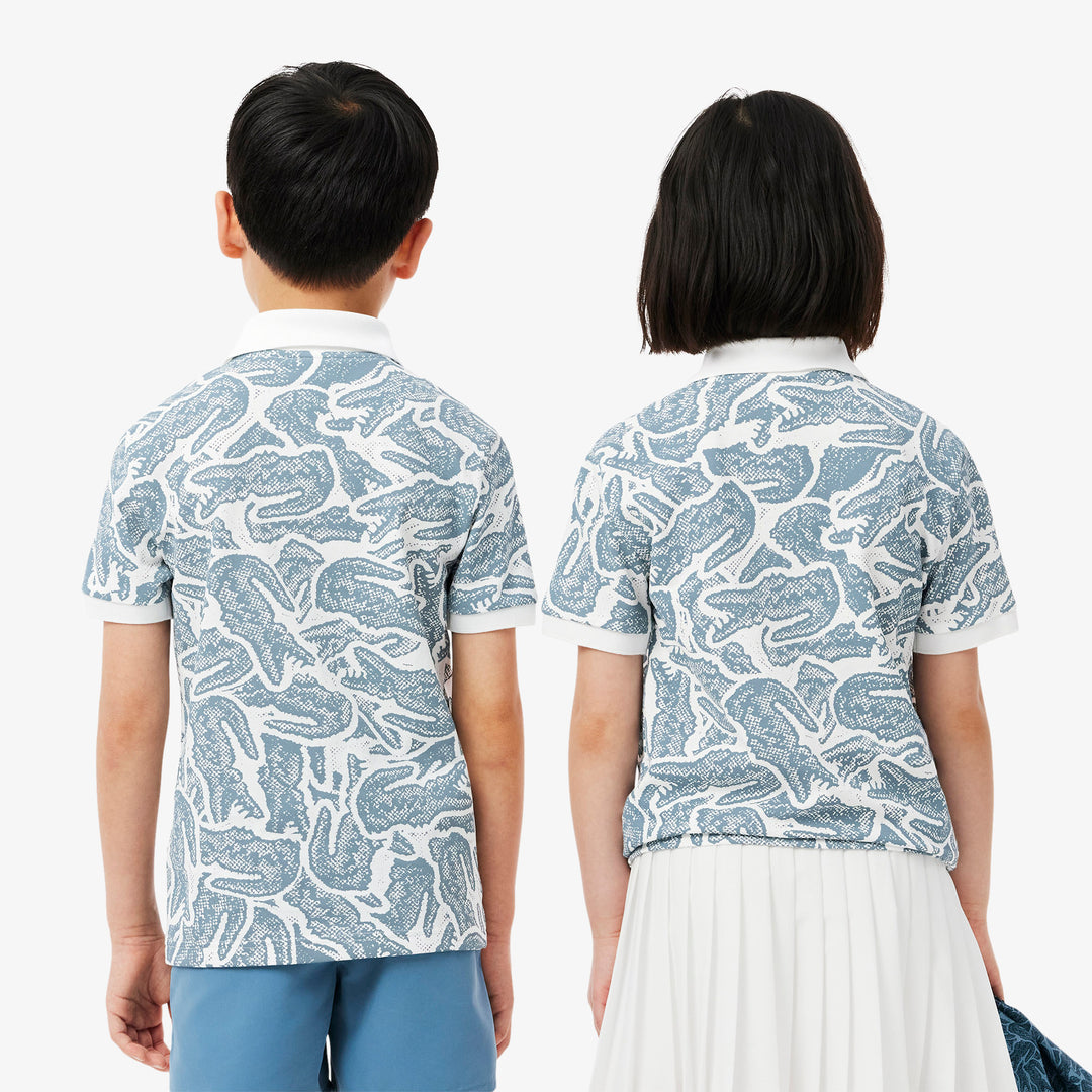 Petit Pique Print Polo Shirt - PJ8466