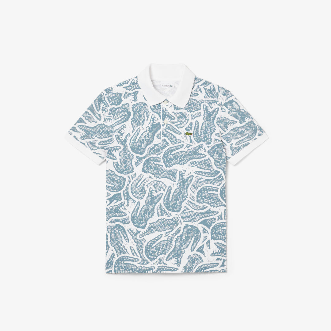 Petit Pique Print Polo Shirt - PJ8466