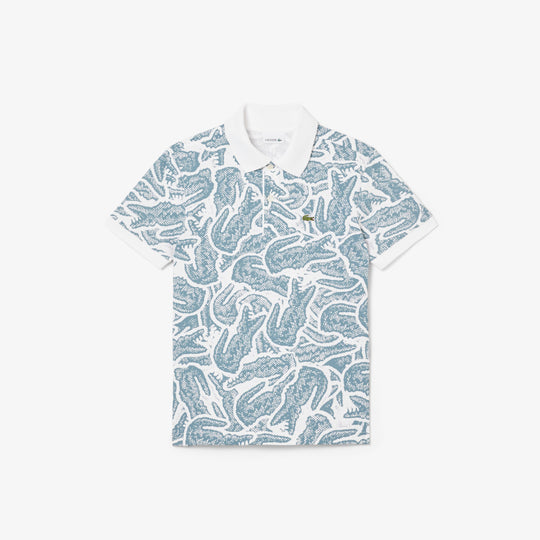 Petit Pique Print Polo Shirt - PJ8466