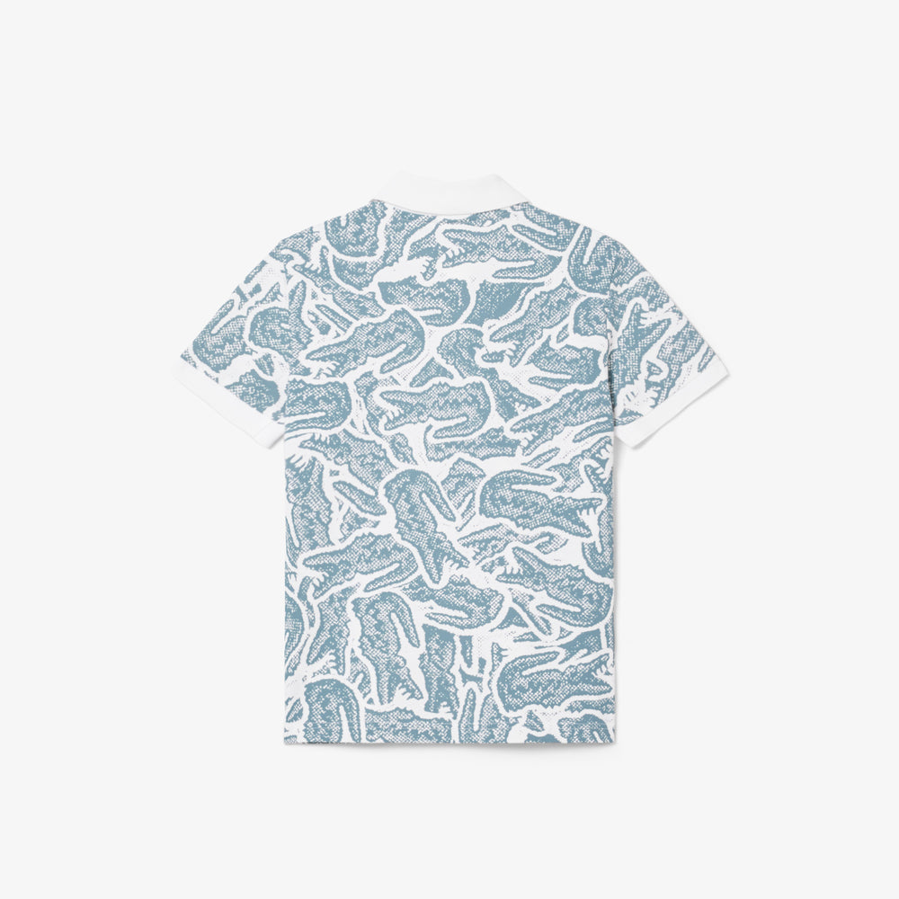 Petit Pique Print Polo Shirt - PJ8466