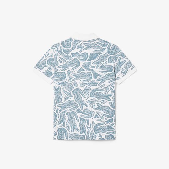 Petit Pique Print Polo Shirt - PJ8466