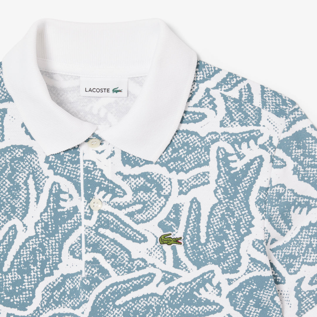 Petit Pique Print Polo Shirt - PJ8466