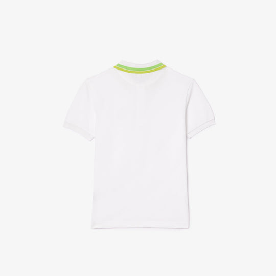 Stripe Collar Piqué Polo Shirt - PJ9702