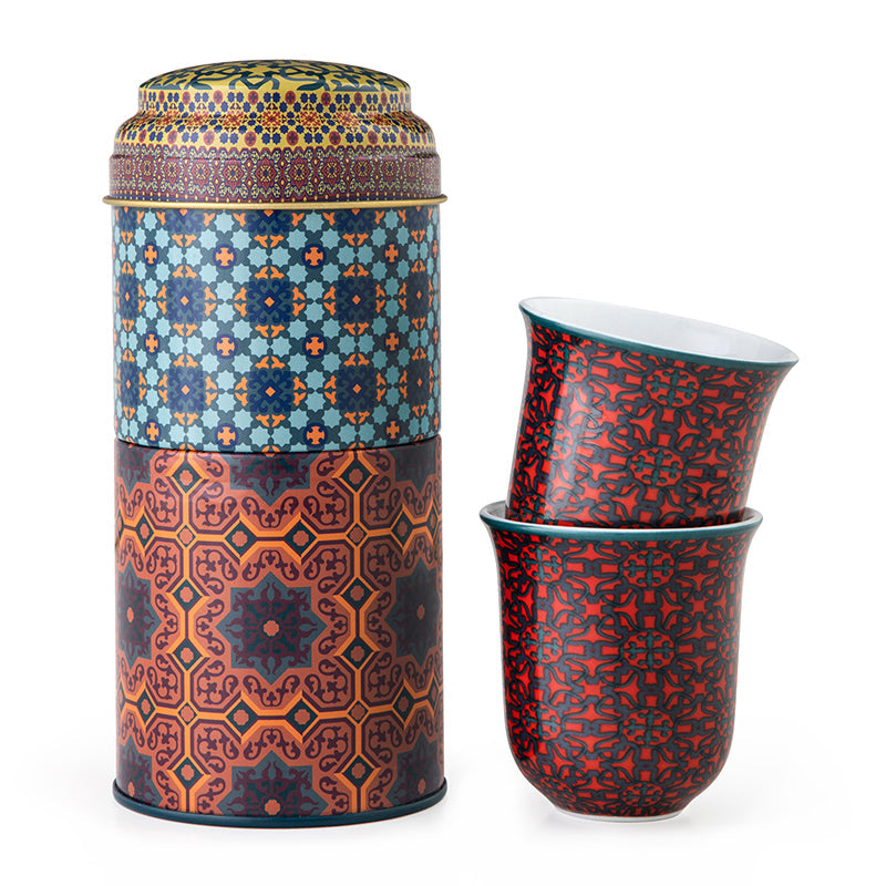 Shop The Latest Collection Of Images D'Orient Tin Box With 2 Coffee Cups Vagabonde-90 Ml - Por-902082 In Lebanon