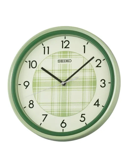 WALL CLOCK GREEN PLASTIC CASE 27.5 x 4.7 cm - QHA016ML