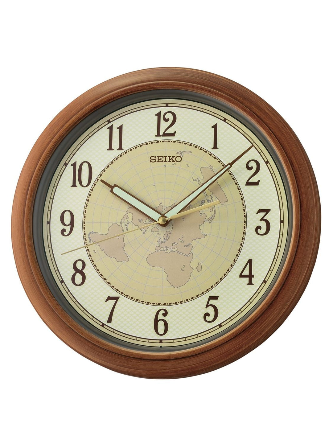 WALL CLOCK BROWN PLASTIC CASE 32 x 4.2 cm - QXA825BL