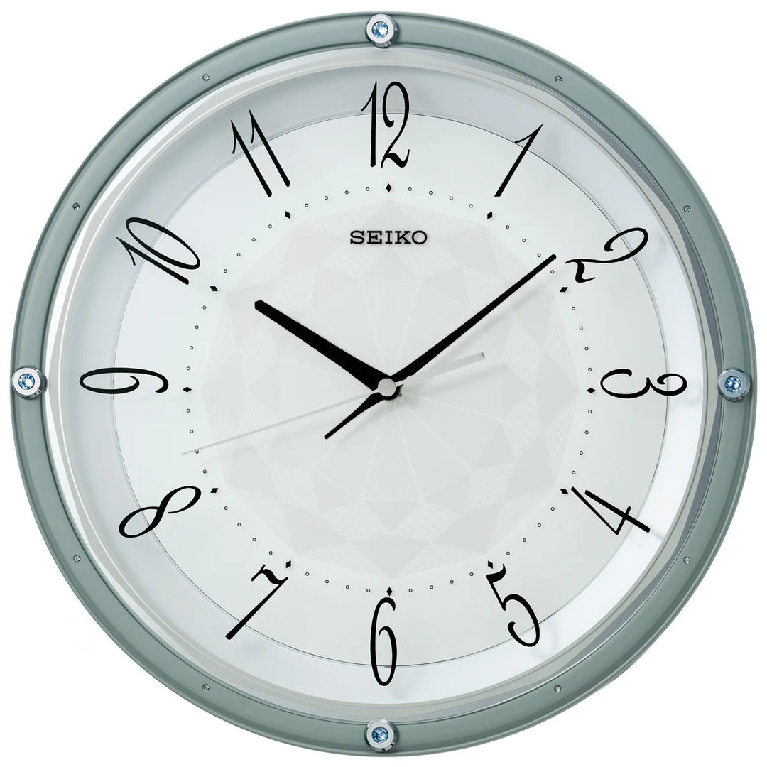 WALL CLOCK WHITE PLASTIC CASE 33 X 5.1 CM - QXA830LR