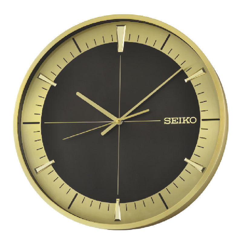 WALL CLOCK GOLD ALUMINIUM CASE 40.5 x 4.5 cm- QXA840GL