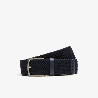 Men's Lacoste Engraved Buckle Stretch Knitted Belt - RC4017