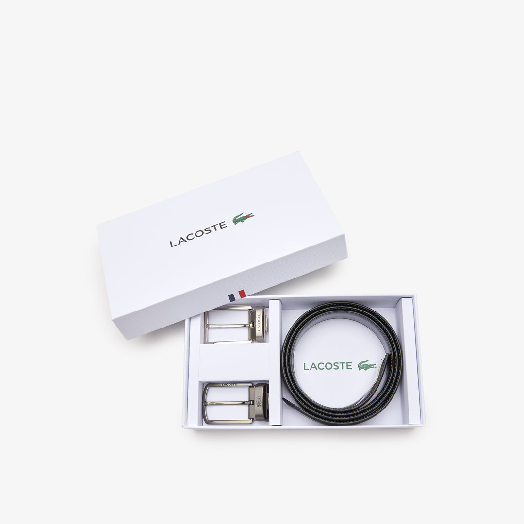 Men's Lacoste Two Pin Buckle Belt Gift Set - Rc4050