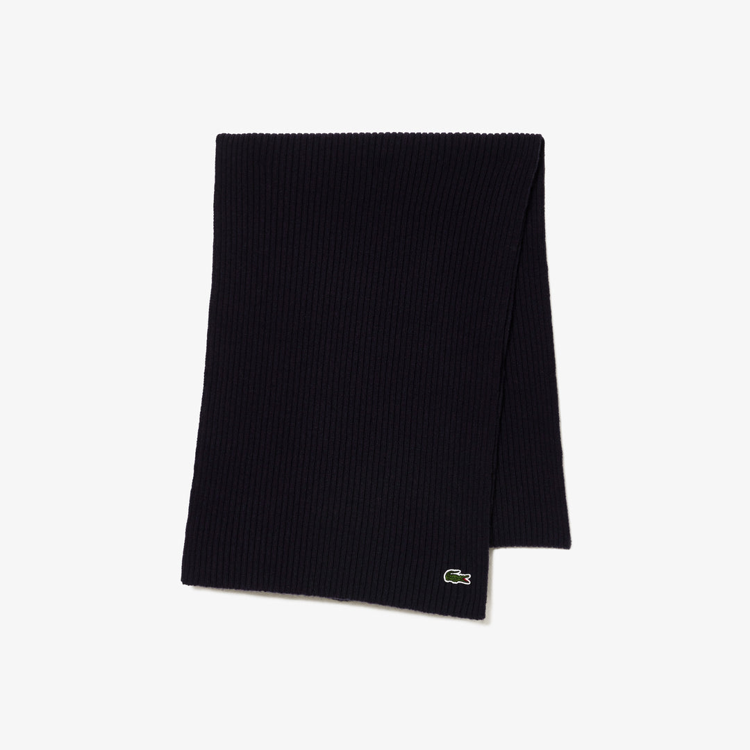 Unisex Lacoste Ribbed Wool Scarf - RE0058 - MYHOLDAL LEBANON