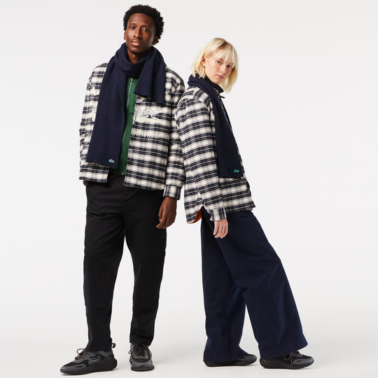 Unisex Lacoste Speckled Wool Scarf - Re1982