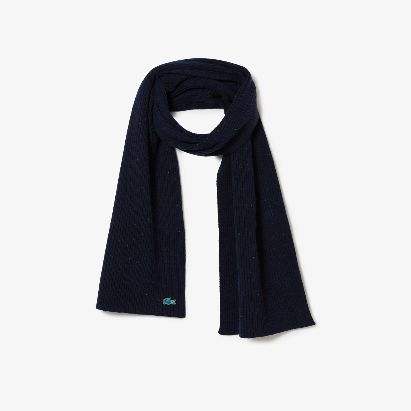 Lacoste Unisex Speckled Wool Scarf - One Size