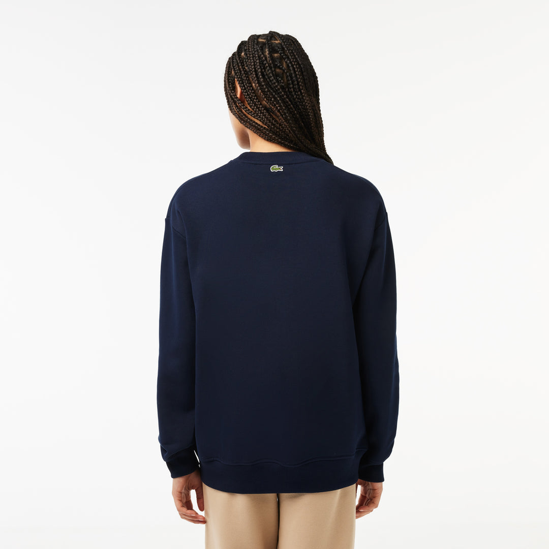 Oversized Tennis Print Fleece Sweatshirt - SF1605