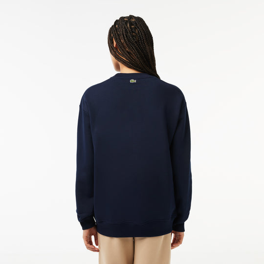 Oversized Tennis Print Fleece Sweatshirt - SF1605