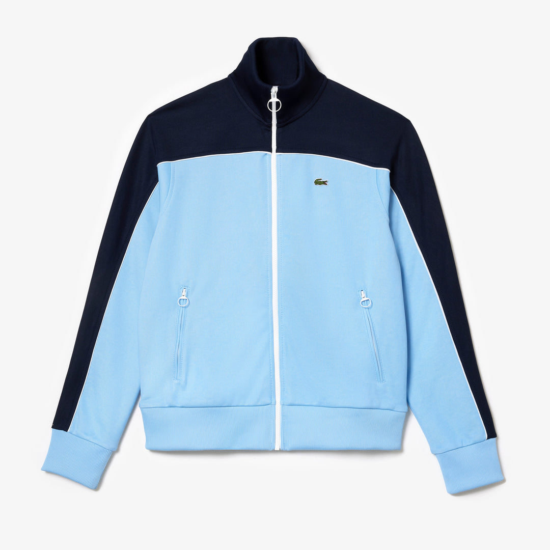 Zipped Colourblock Cotton Pique Sweatshirt - SF1632