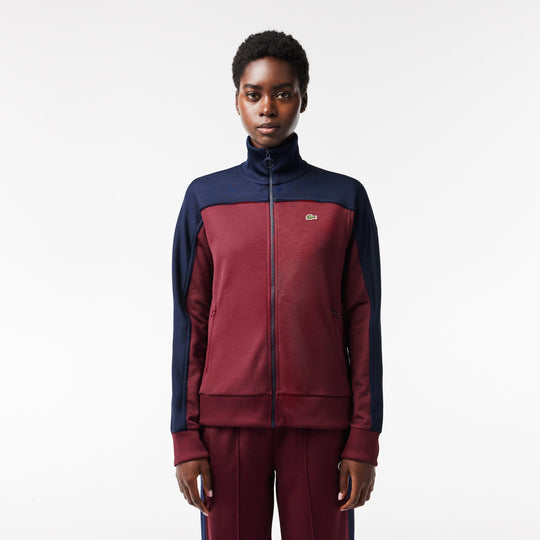 Zipped Colourblock Cotton Piqué Sweatshirt - SF1632