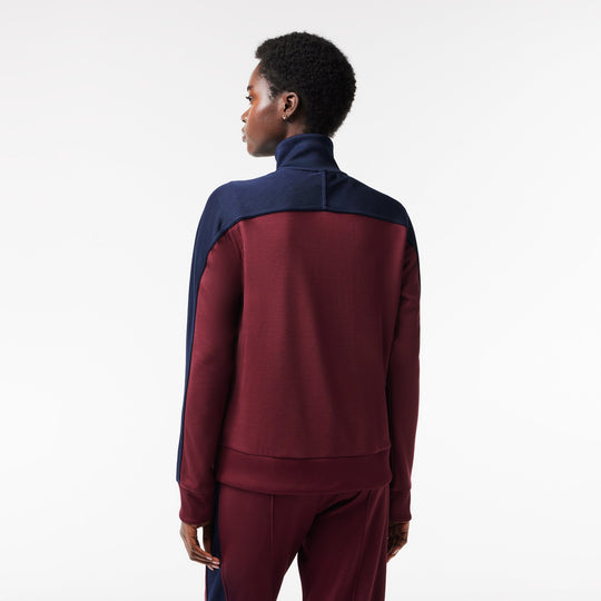 Zipped Colourblock Cotton Piqué Sweatshirt - SF1632