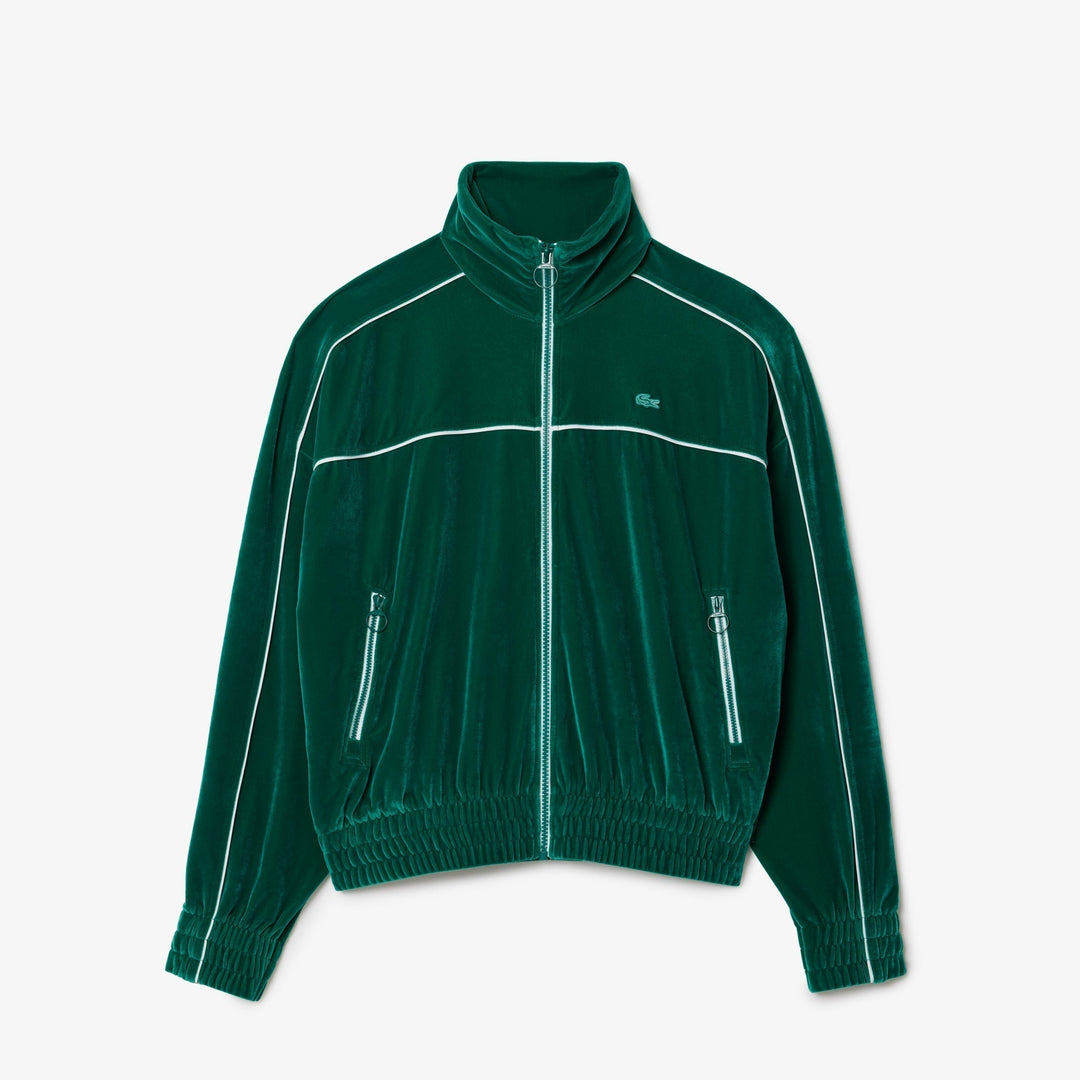 Oversized Zip-Up Velour Sweatshirt - SF2658