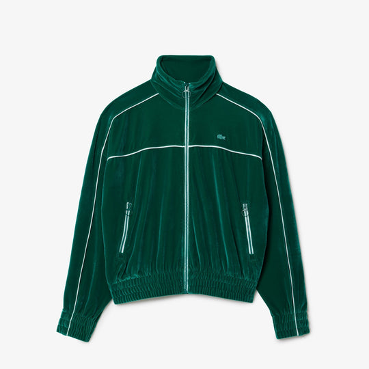 Oversized Zip-Up Velour Sweatshirt - SF2658