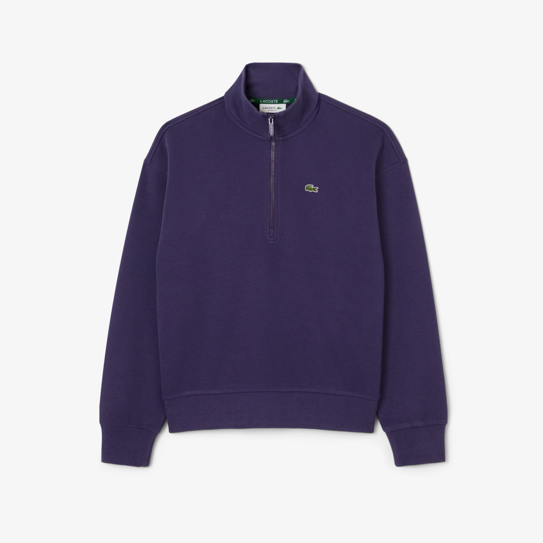 High Neck Zipped Piqué Sweatshirt - SF5271