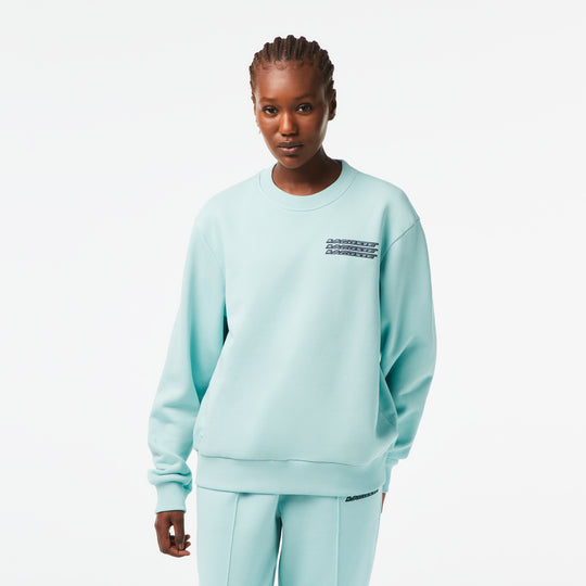 Women’s Lacoste Unbrushed Fleece Printed Sweatshirt - SF5608