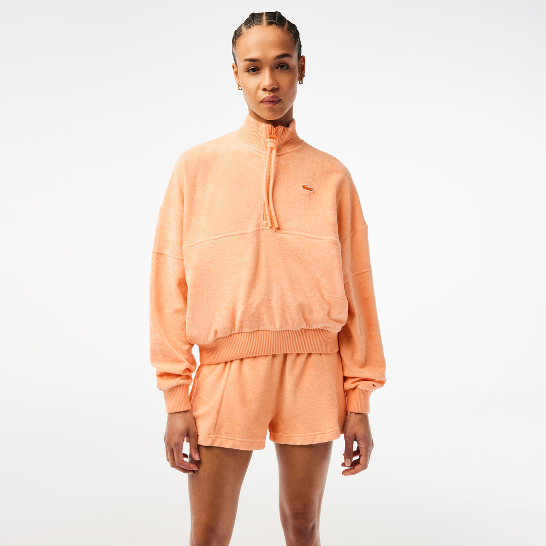 Women’s Oversize High Neck Zipped Fleece Sweatshirt - SF6385