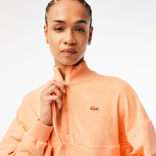 Women’s Oversize High Neck Zipped Fleece Sweatshirt - SF6385