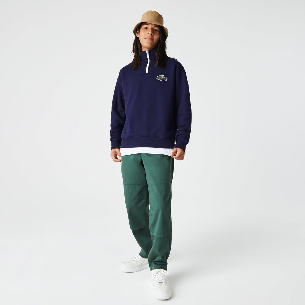 Unisex Zip High Neck Organic Cotton Sweatshirt - Sh0069