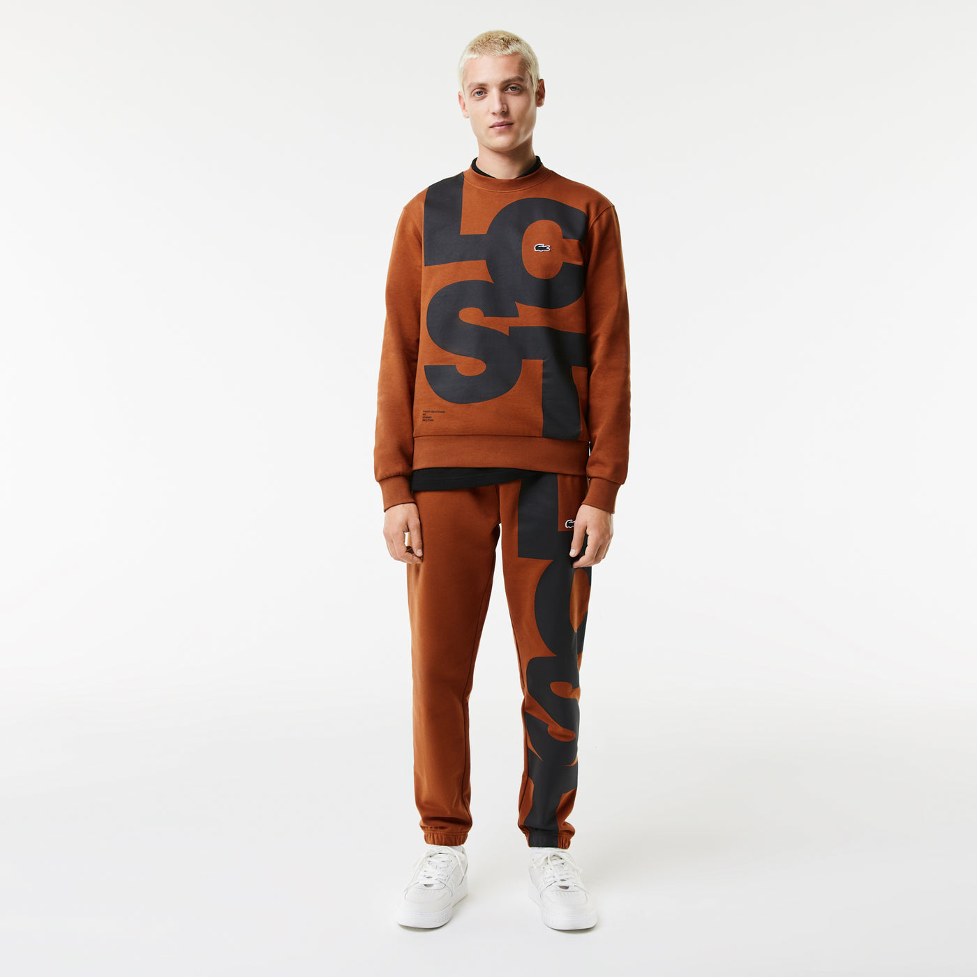 Men's Classic Fit Contrast Lettering Cotton Sweatshirt - Sh0233