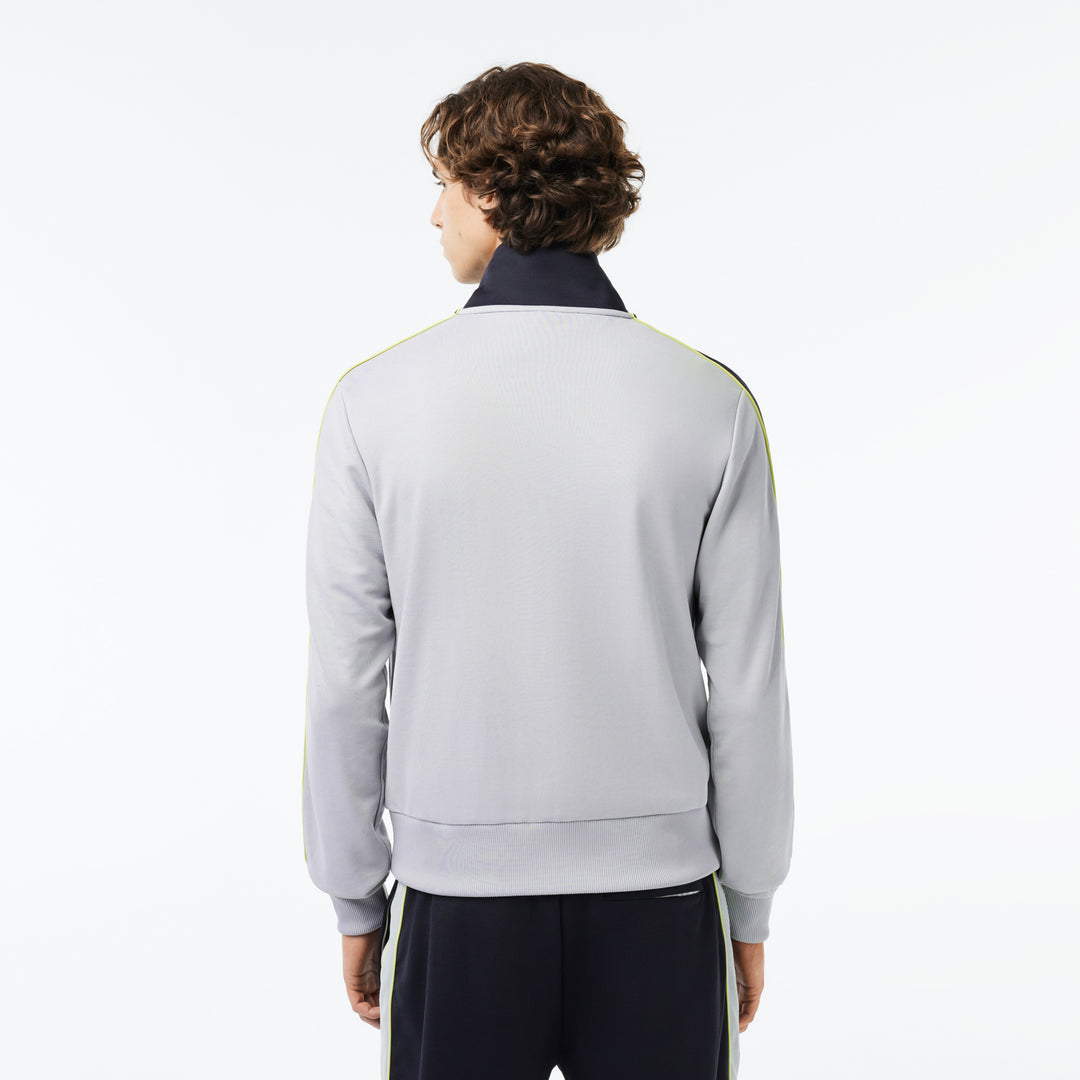 Zipped Ripstop Pique Colourblock Sweatshirt - SH1168
